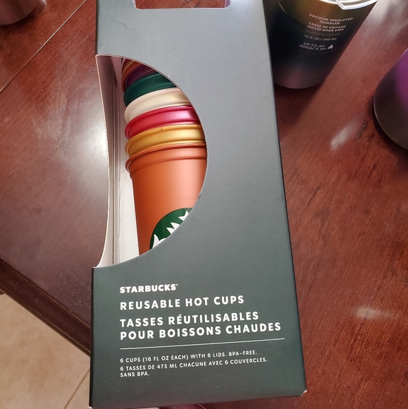 Starbucks Accessories - NWT Shimmery Starbucks reusable cups